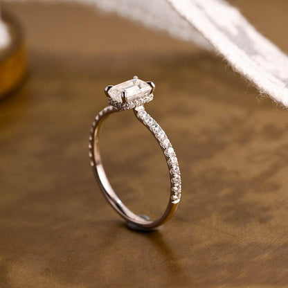 Marquise Cut Cluster Styled Lab Grown Diamond Engagement Ring