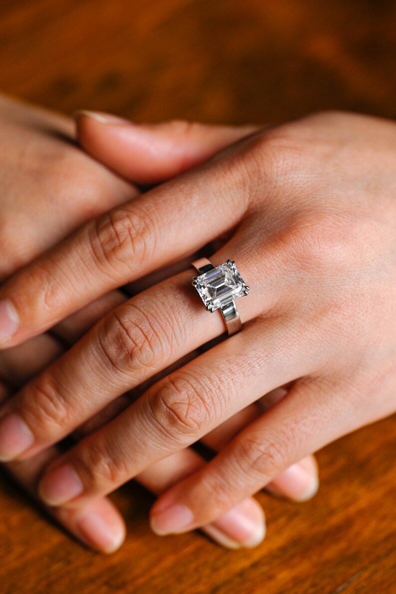 Marquise Cut Cluster Styled Lab Grown Diamond Engagement Ring