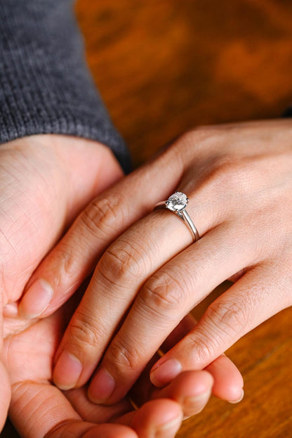 Marquise Cut Cluster Styled Lab Grown Diamond Engagement Ring