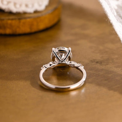 Marquise Cut Cluster Styled Lab Grown Diamond Engagement Ring
