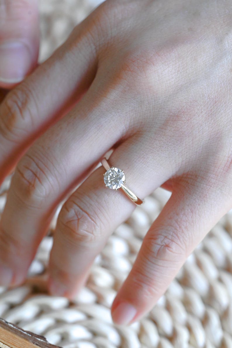Marquise Cut Cluster Styled Lab Grown Diamond Engagement Ring