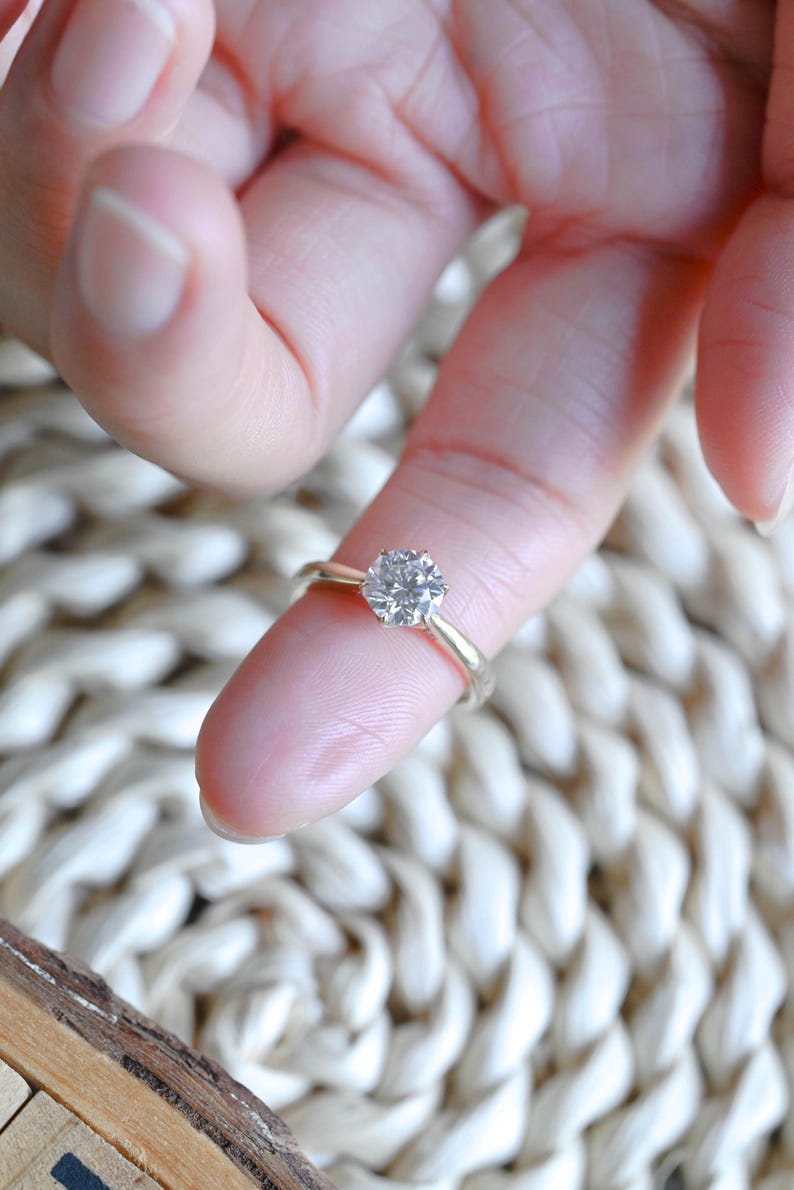 Marquise Cut Cluster Styled Lab Grown Diamond Engagement Ring