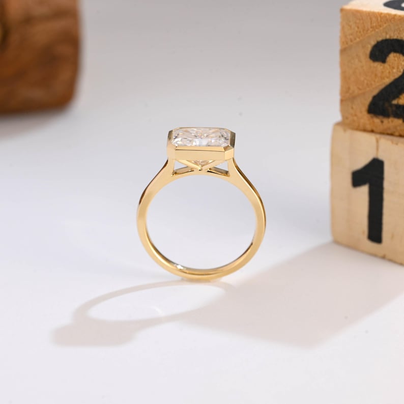 Marquise Cut Cluster Styled Lab Grown Diamond Engagement Ring