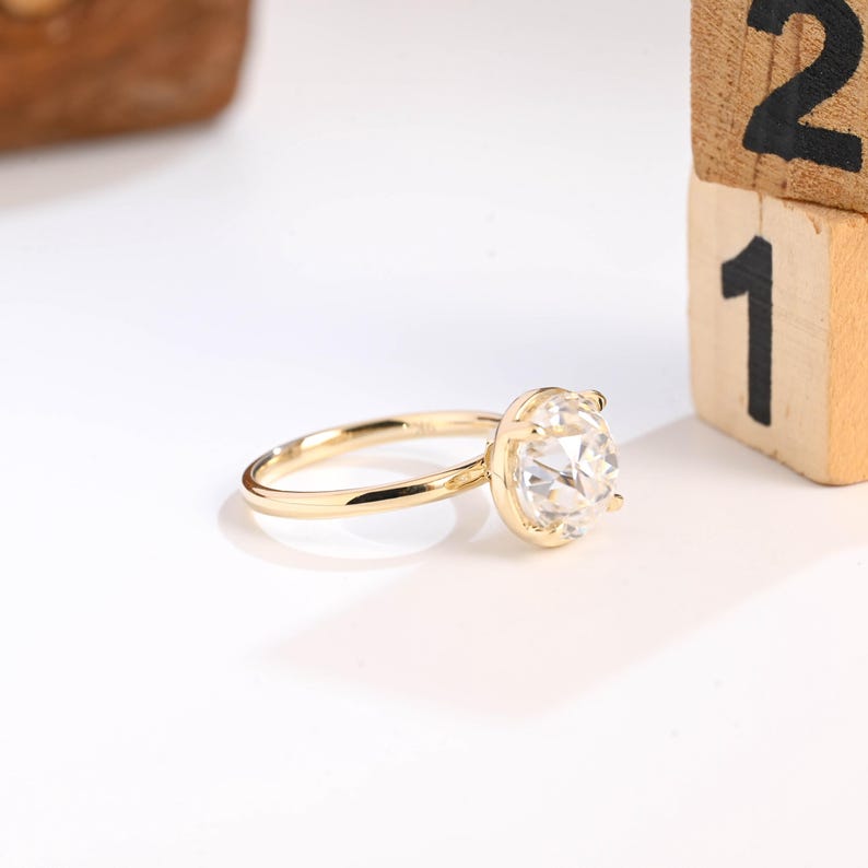 Marquise Cut Cluster Styled Lab Grown Diamond Engagement Ring