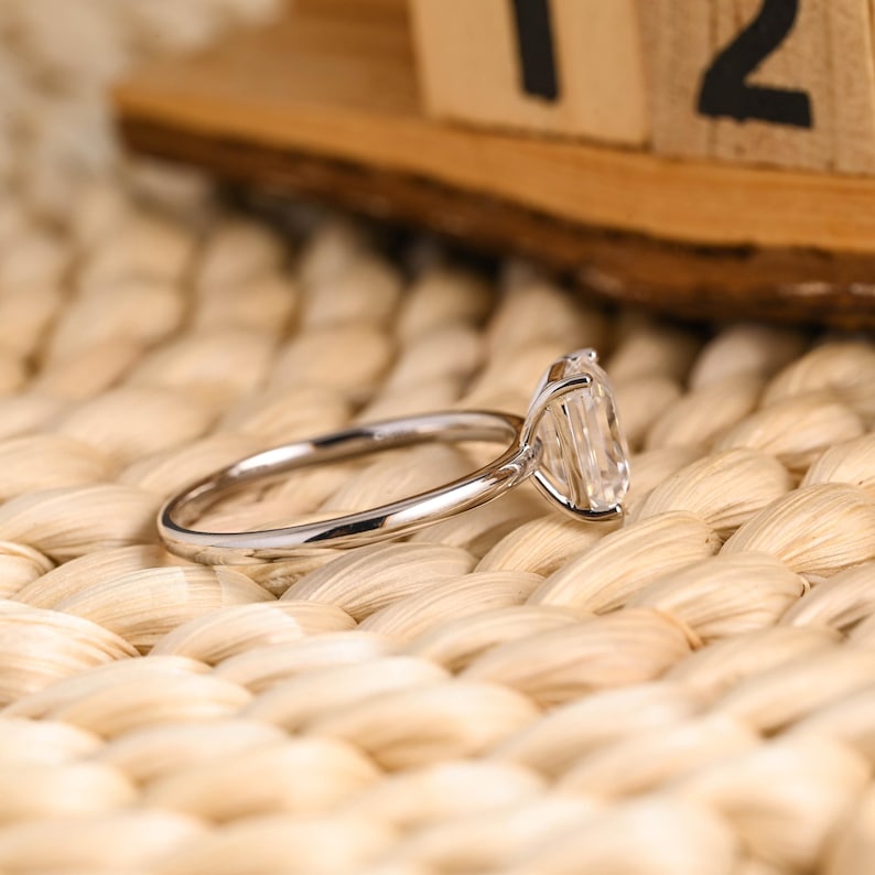 Marquise Cut Cluster Styled Lab Grown Diamond Engagement Ring