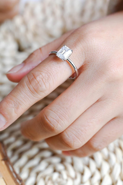 Marquise Cut Cluster Styled Lab Grown Diamond Engagement Ring