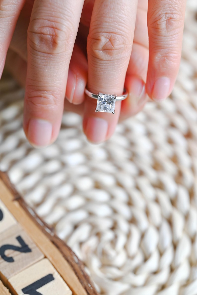 Marquise Cut Cluster Styled Lab Grown Diamond Engagement Ring