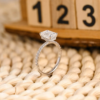 Marquise Cut Cluster Styled Lab Grown Diamond Engagement Ring