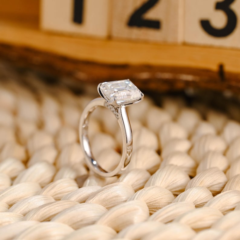 Marquise Cut Cluster Styled Lab Grown Diamond Engagement Ring