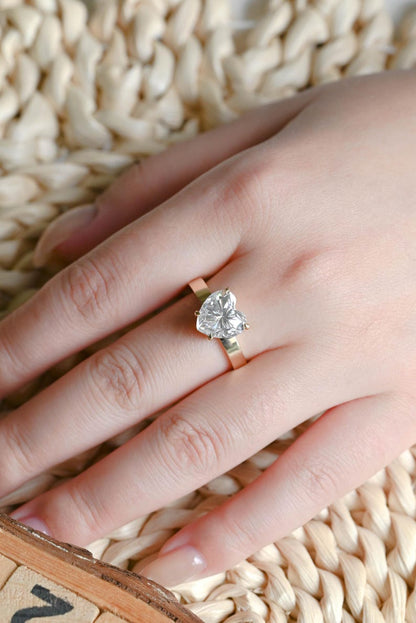 Marquise Cut Cluster Styled Lab Grown Diamond Engagement Ring