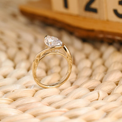 Marquise Cut Cluster Styled Lab Grown Diamond Engagement Ring