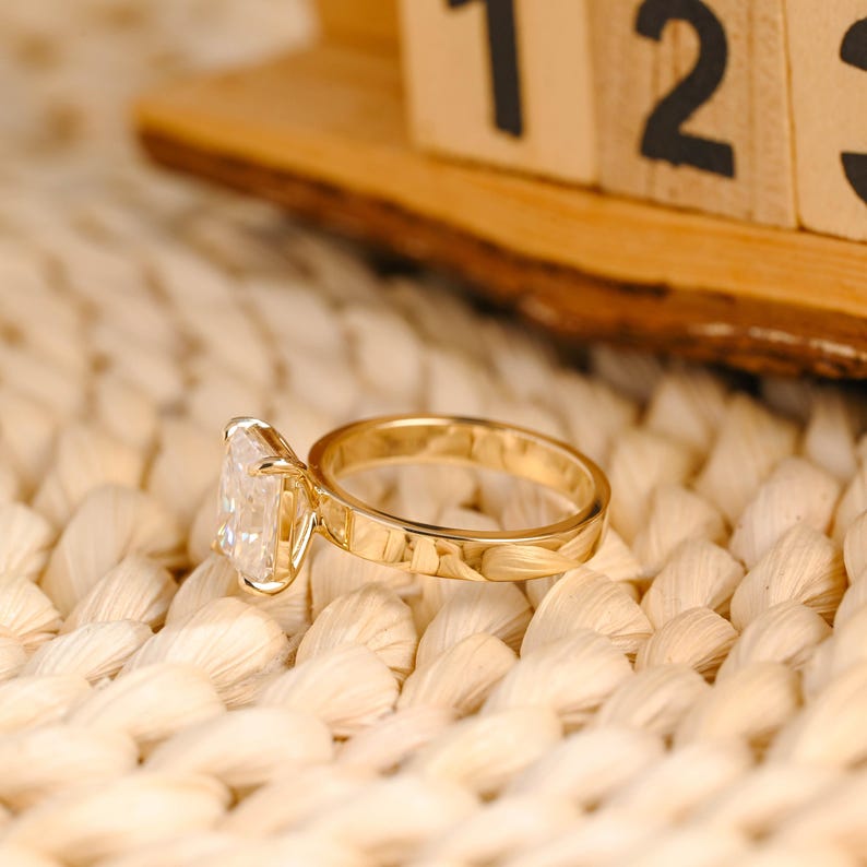 Marquise Cut Cluster Styled Lab Grown Diamond Engagement Ring