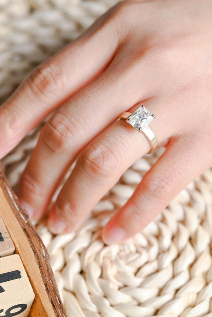 Marquise Cut Cluster Styled Lab Grown Diamond Engagement Ring
