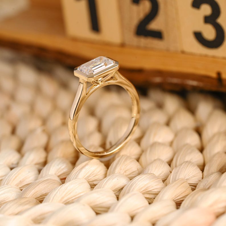 Marquise Cut Cluster Styled Lab Grown Diamond Engagement Ring