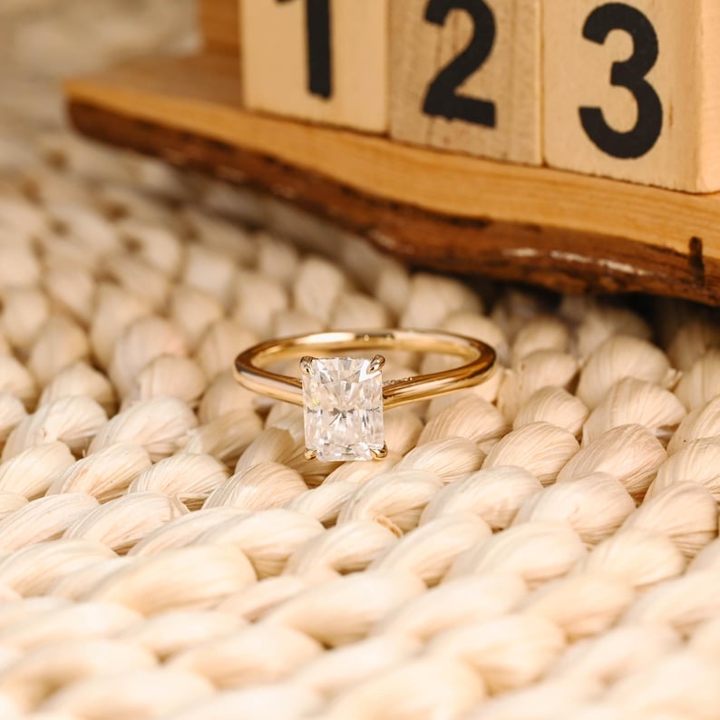 Marquise Cut Cluster Styled Lab Grown Diamond Engagement Ring