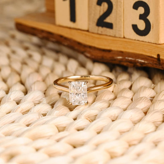 Marquise Cut Cluster Styled Lab Grown Diamond Engagement Ring