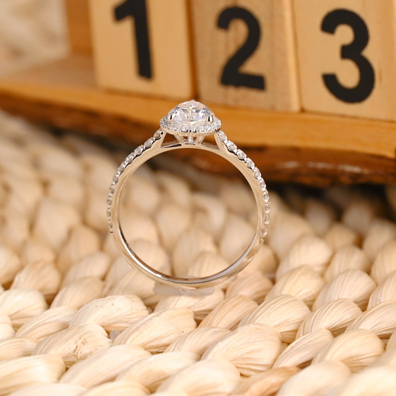 Marquise Cut Cluster Styled Lab Grown Diamond Engagement Ring