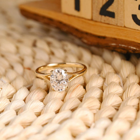 Marquise Cut Cluster Styled Lab Grown Diamond Engagement Ring