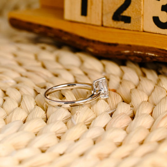 Marquise Cut Cluster Styled Lab Grown Diamond Engagement Ring