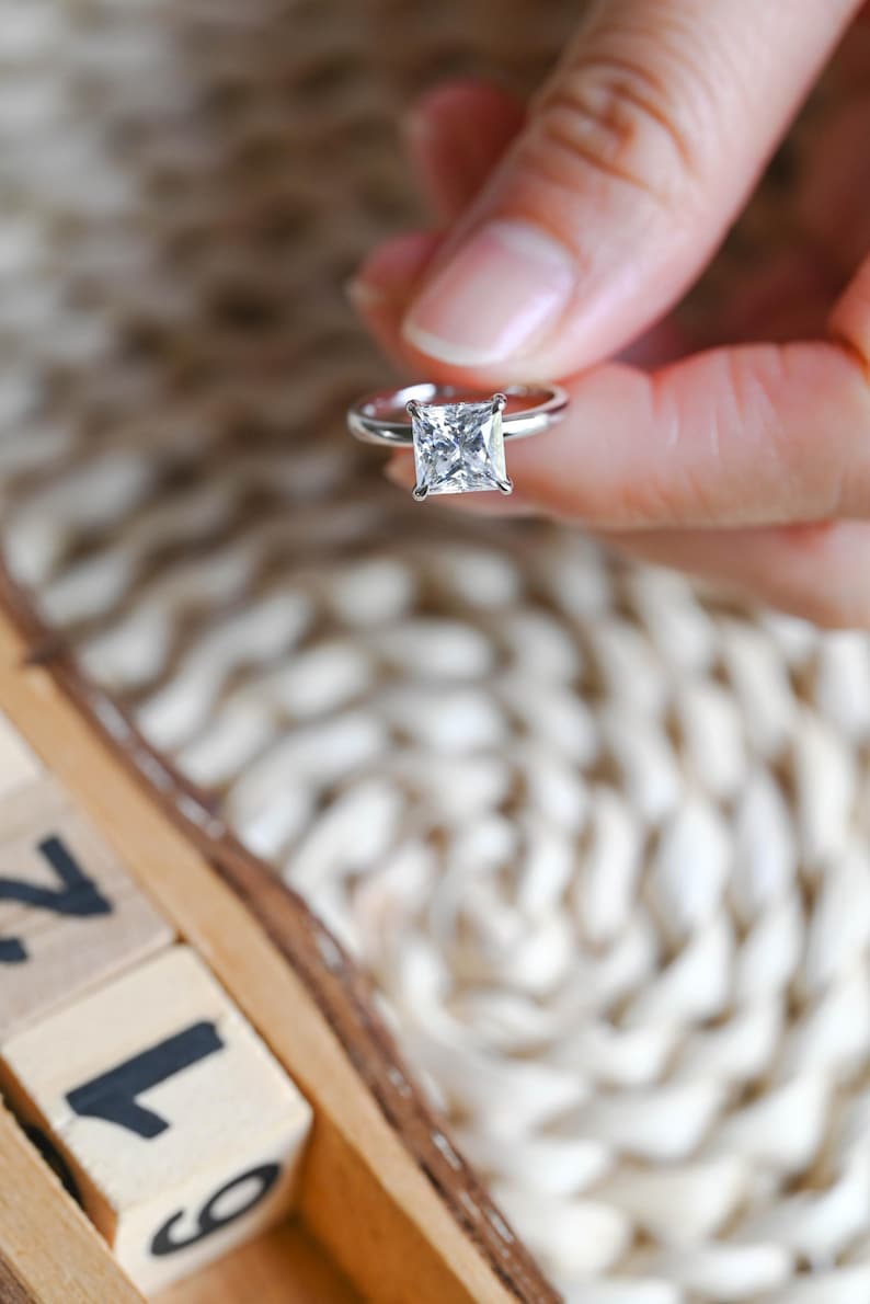 Marquise Cut Cluster Styled Lab Grown Diamond Engagement Ring