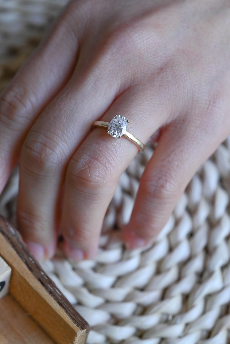 Marquise Cut Cluster Styled Lab Grown Diamond Engagement Ring
