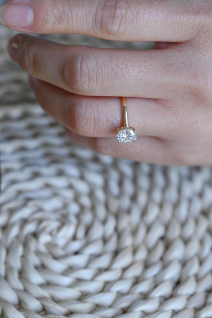 Marquise Cut Cluster Styled Lab Grown Diamond Engagement Ring