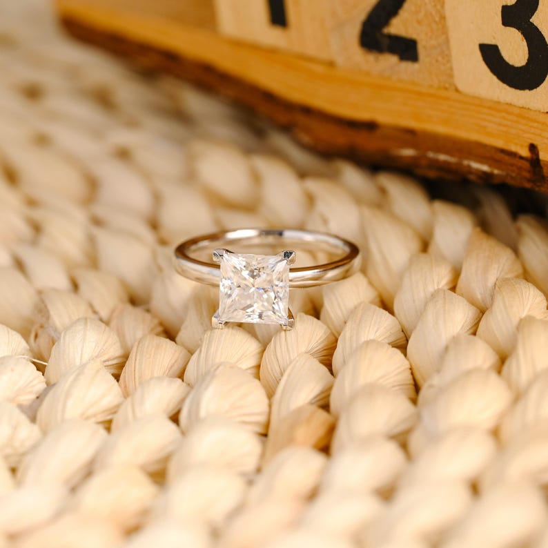 Marquise Cut Cluster Styled Lab Grown Diamond Engagement Ring