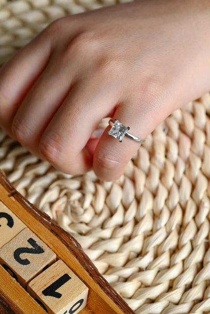 Marquise Cut Cluster Styled Lab Grown Diamond Engagement Ring