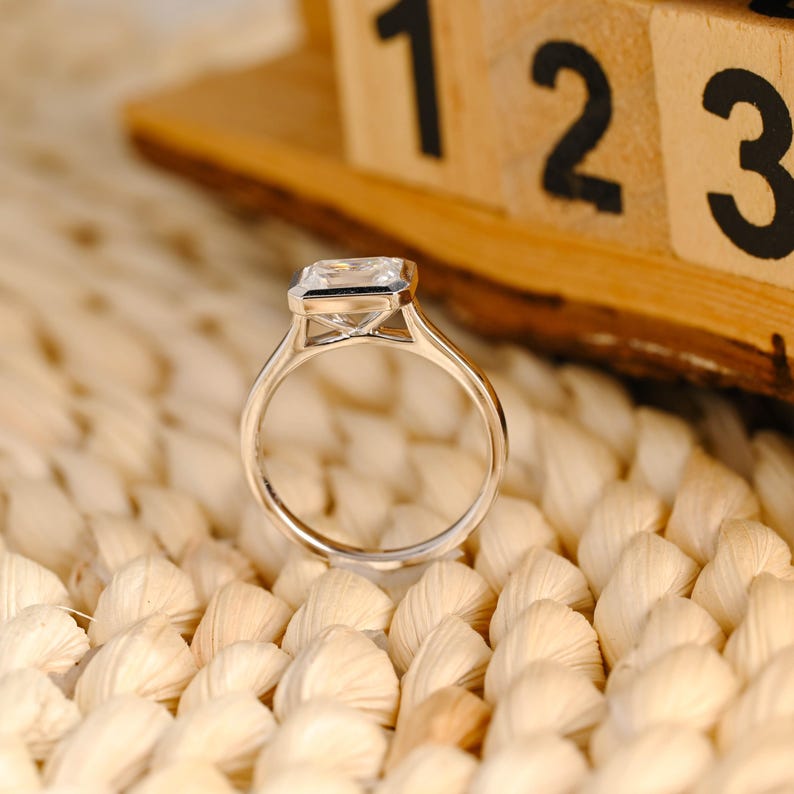 Marquise Cut Cluster Styled Lab Grown Diamond Engagement Ring