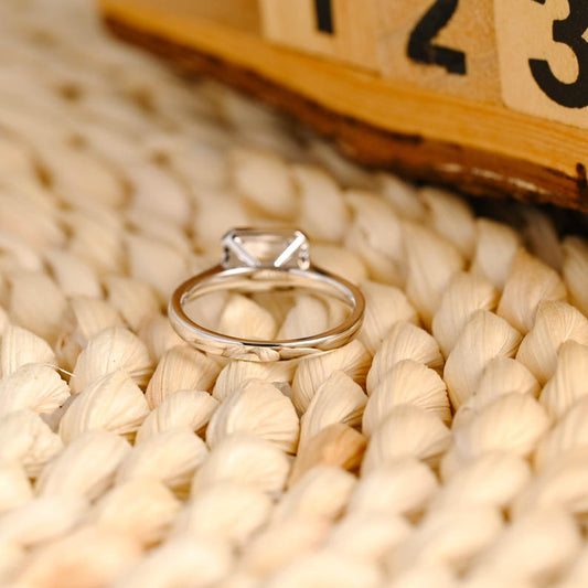 Marquise Cut Cluster Styled Lab Grown Diamond Engagement Ring