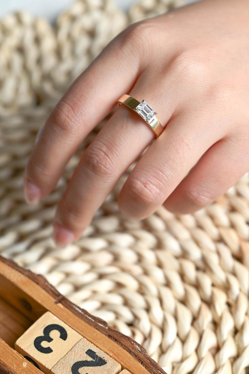 Marquise Cut Cluster Styled Lab Grown Diamond Engagement Ring