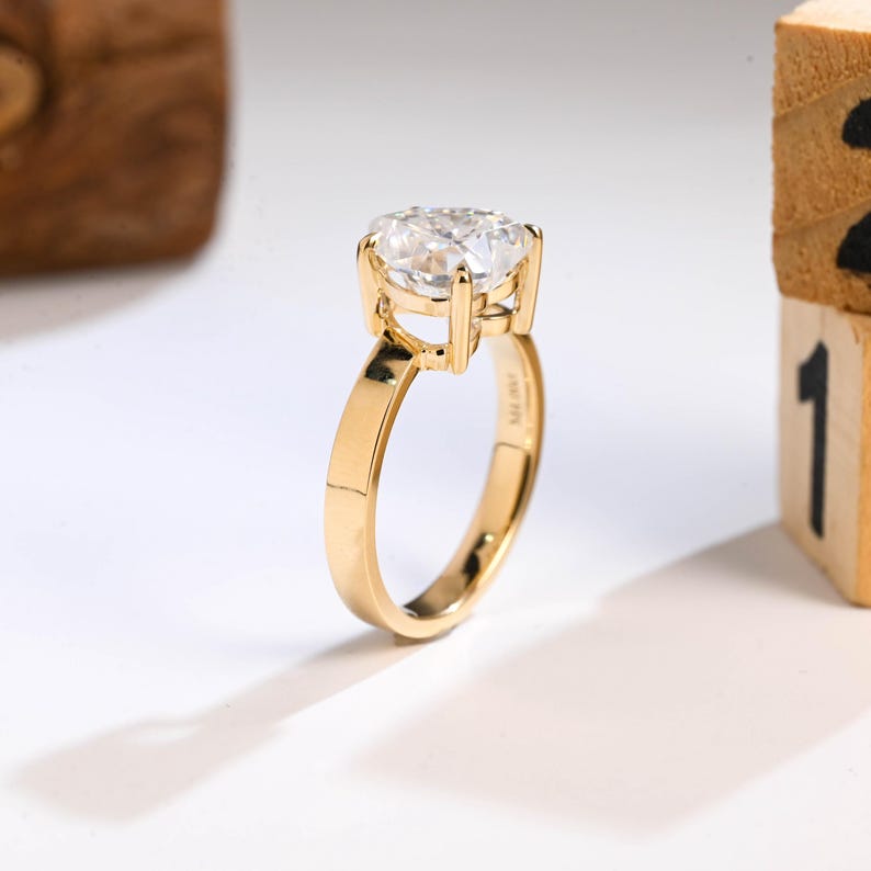 Marquise Cut Cluster Styled Lab Grown Diamond Engagement Ring
