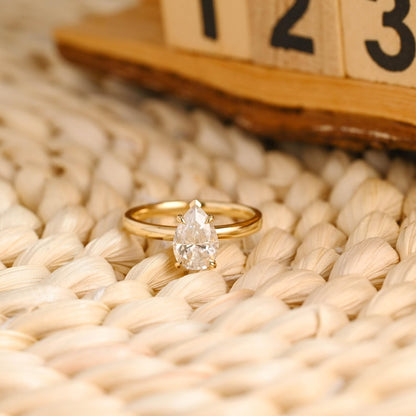 Marquise Cut Cluster Styled Lab Grown Diamond Engagement Ring