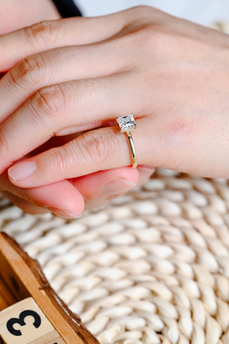 Marquise Cut Cluster Styled Lab Grown Diamond Engagement Ring
