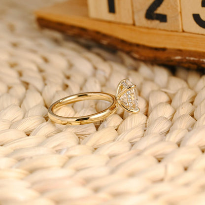 Marquise Cut Cluster Styled Lab Grown Diamond Engagement Ring