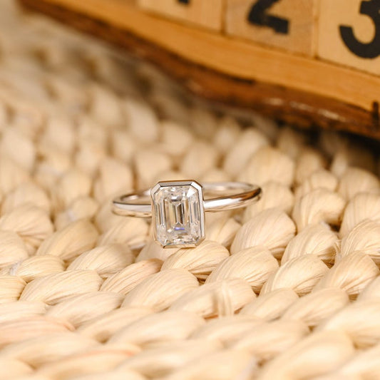 Marquise Cut Cluster Styled Lab Grown Diamond Engagement Ring