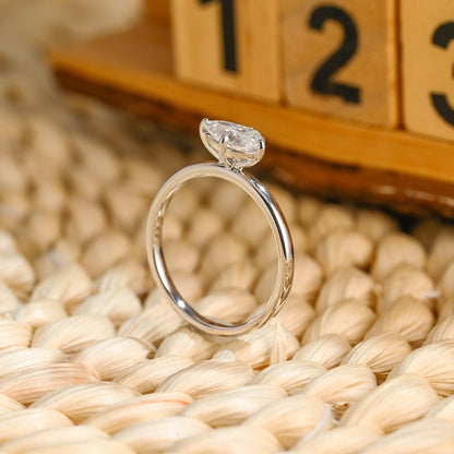 Marquise Cut Cluster Styled Lab Grown Diamond Engagement Ring