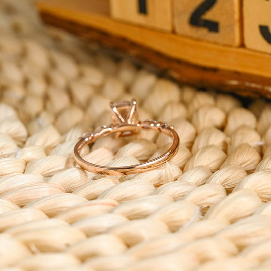 Marquise Cut Cluster Styled Lab Grown Diamond Engagement Ring