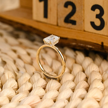 Marquise Cut Cluster Styled Lab Grown Diamond Engagement Ring