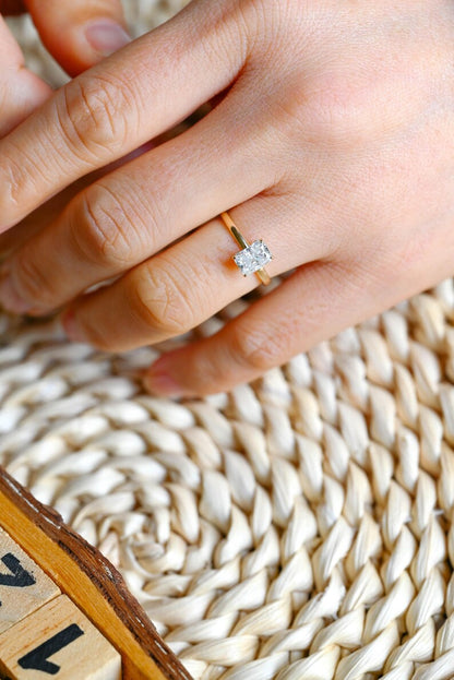 Marquise Cut Cluster Styled Lab Grown Diamond Engagement Ring