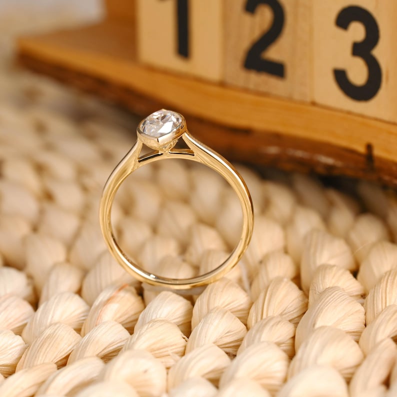 Marquise Cut Cluster Styled Lab Grown Diamond Engagement Ring