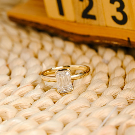 Marquise Cut Cluster Styled Lab Grown Diamond Engagement Ring