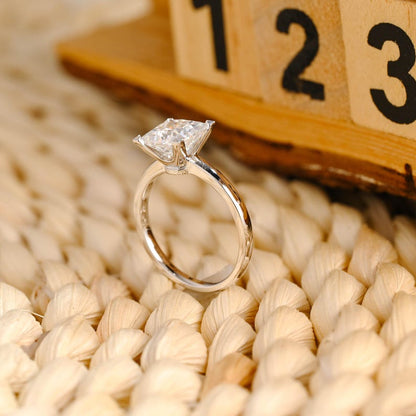 Marquise Cut Cluster Styled Lab Grown Diamond Engagement Ring