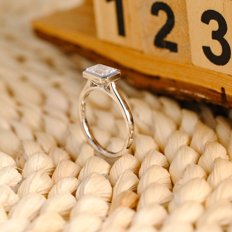 Marquise Cut Cluster Styled Lab Grown Diamond Engagement Ring