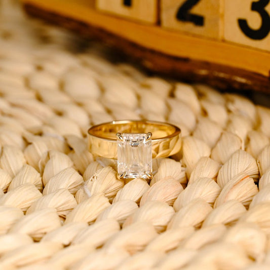 Marquise Cut Cluster Styled Lab Grown Diamond Engagement Ring