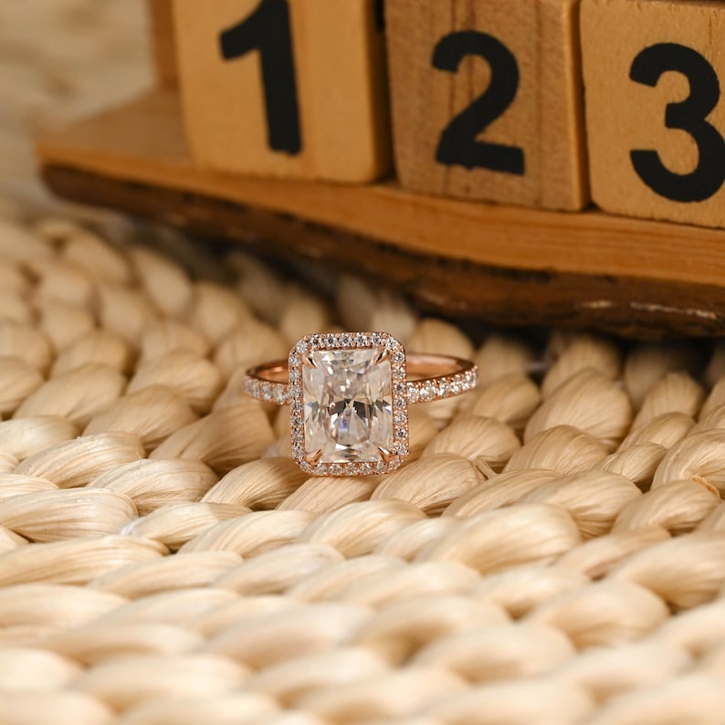 Marquise Cut Cluster Styled Lab Grown Diamond Engagement Ring