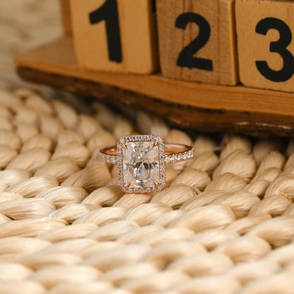 Marquise Cut Cluster Styled Lab Grown Diamond Engagement Ring