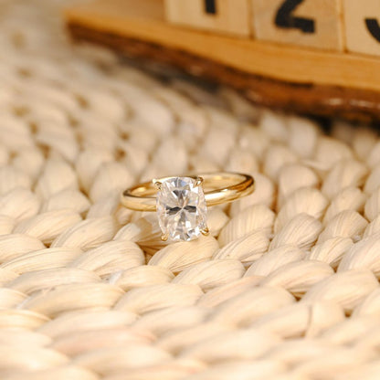 Marquise Cut Cluster Styled Lab Grown Diamond Engagement Ring