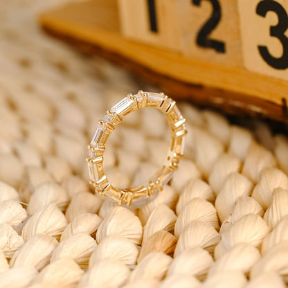 Marquise Cut Cluster Styled Lab Grown Wedding Band