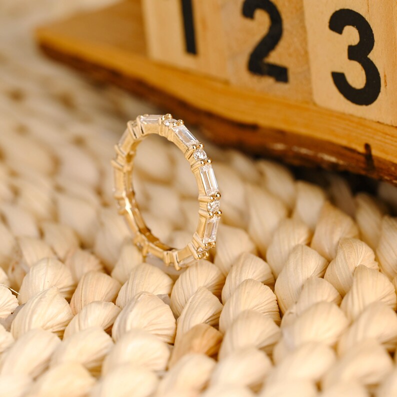 Marquise Cut Cluster Styled Lab Grown Wedding Band